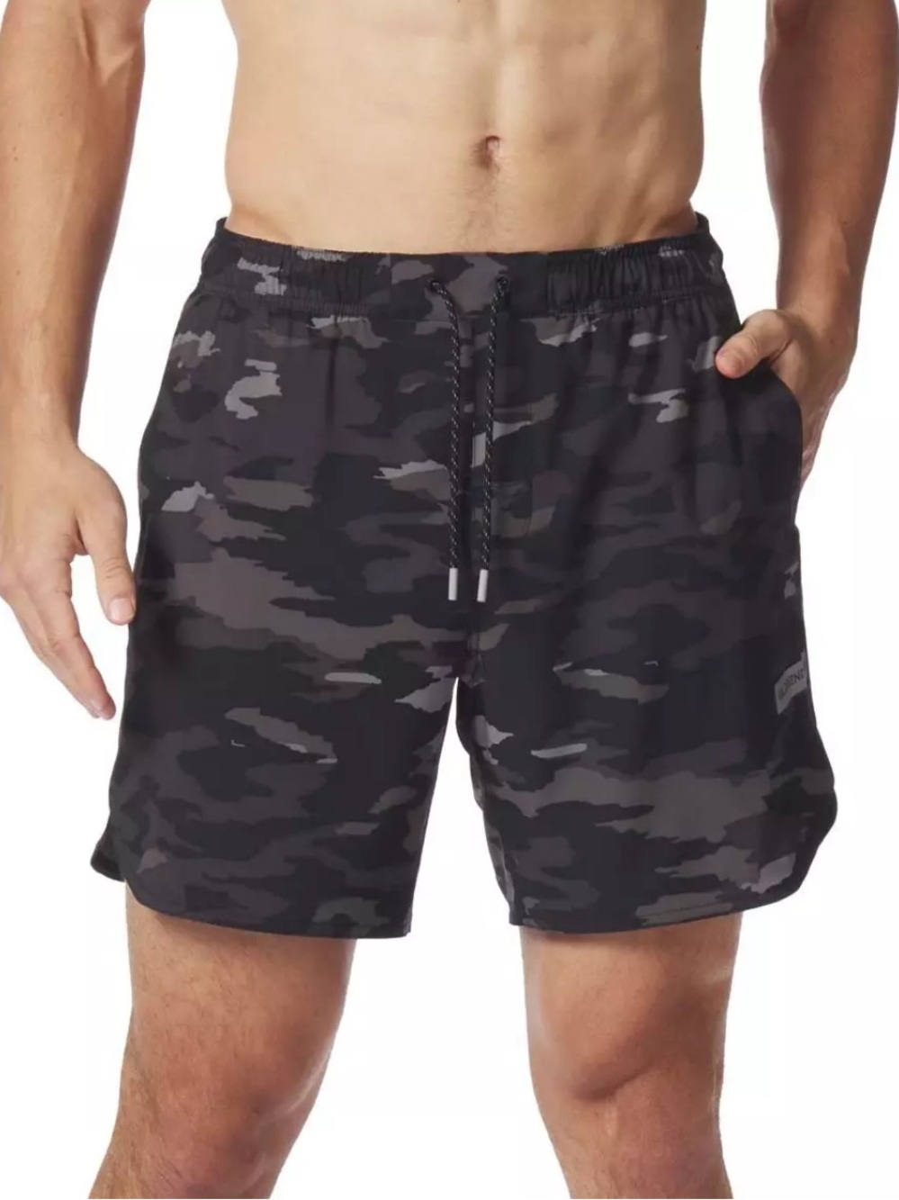 Legends Men's Black Gray Camo Active wear Shorts size XXL